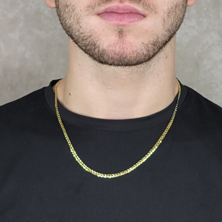 Diamond Cut Cuban Link Curb Chain mm –