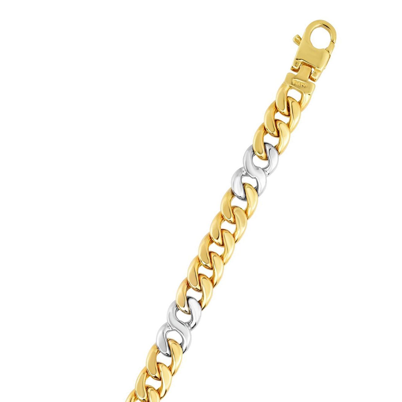 14K Gold Figaro Cuban Link 7 mm