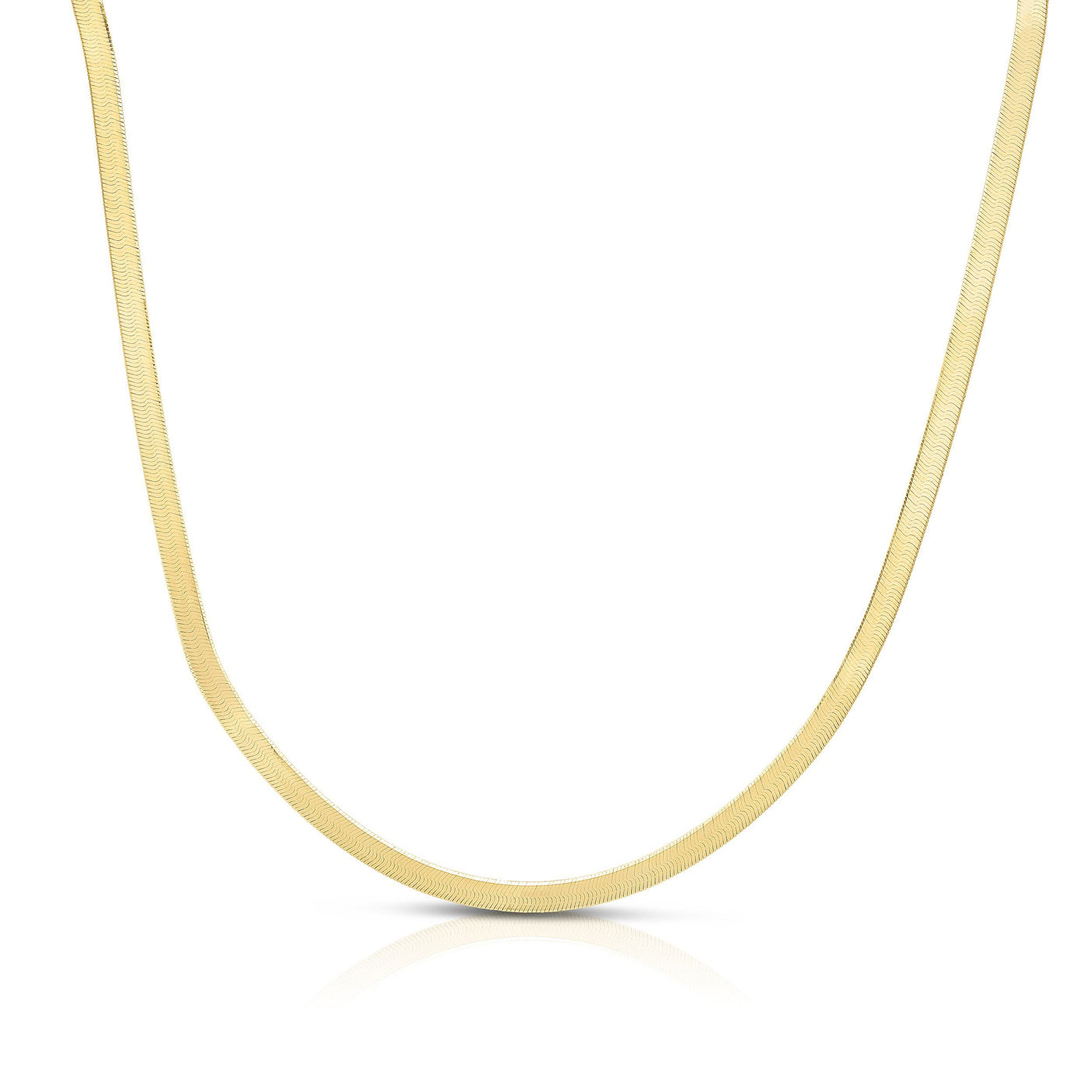 10K Gold Herringbone Chain  3.8 mm