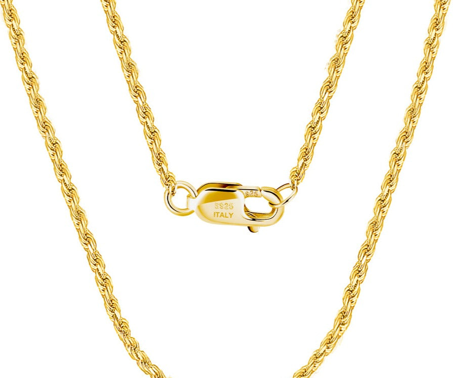 Diamond Cut Rope Chain 1.2 mm