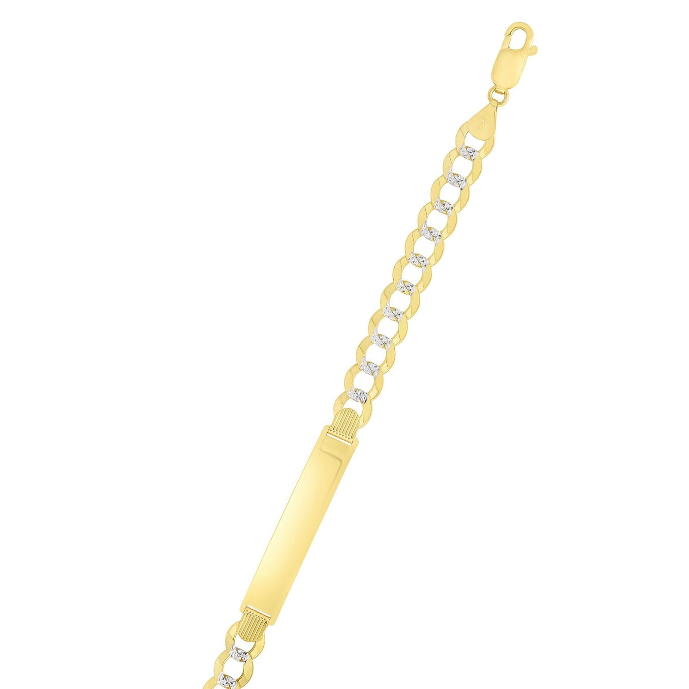 14K Gold Curb ID Chain 6.7 mm