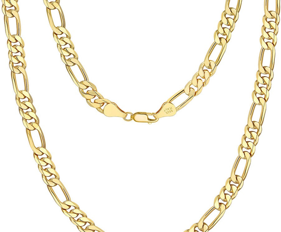 Diamond Cut Figaro Chain 7.0 mm