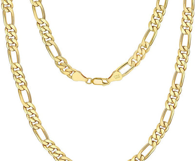 Diamond Cut Figaro Chain 7.0 mm