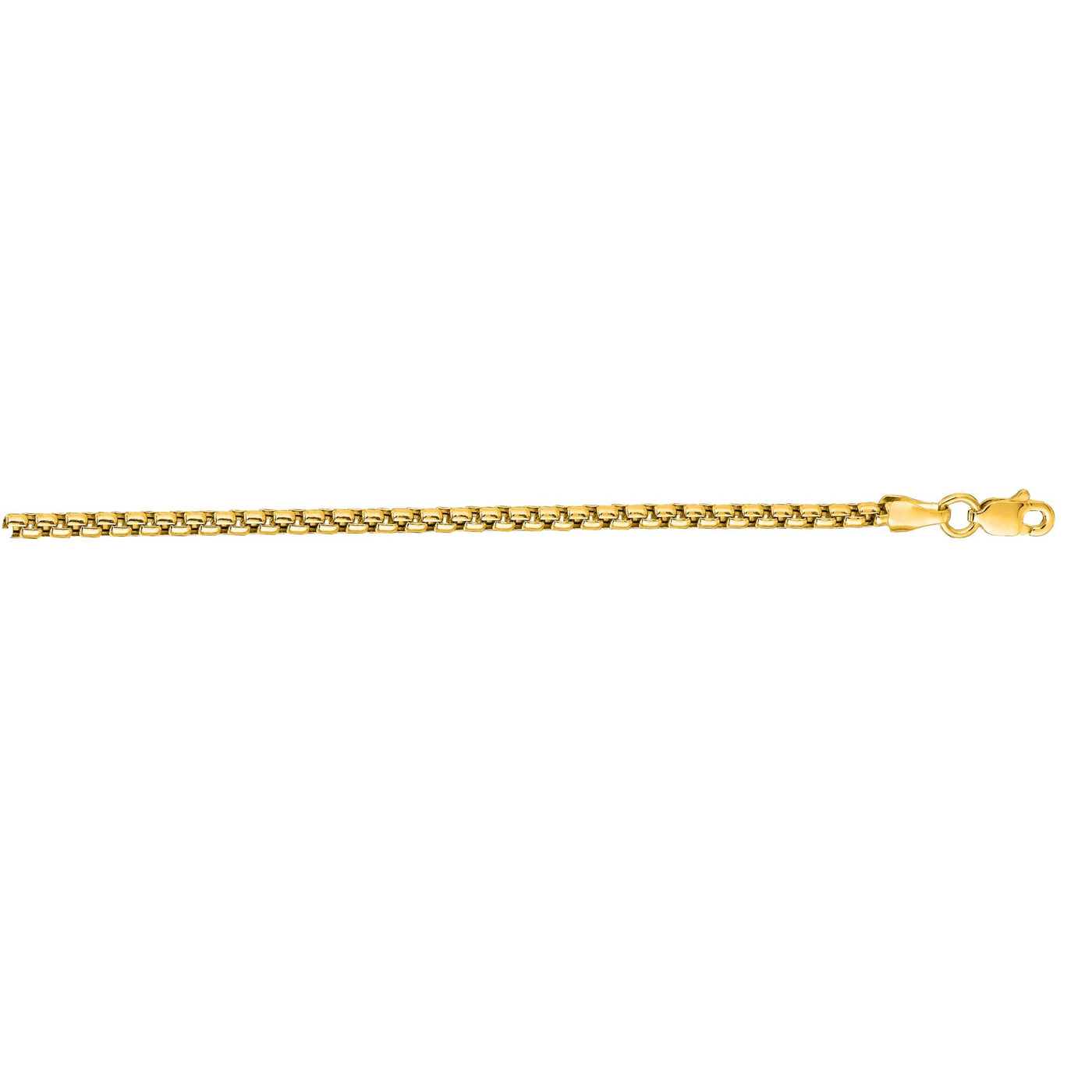 14K Gold Round Box Chain 3.6 mm