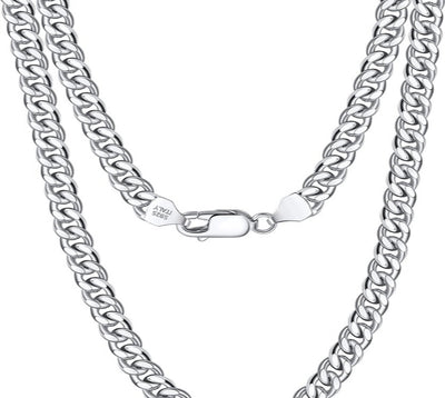 Diamond Cut Cuban Linked Curb Chain 7.0 mm