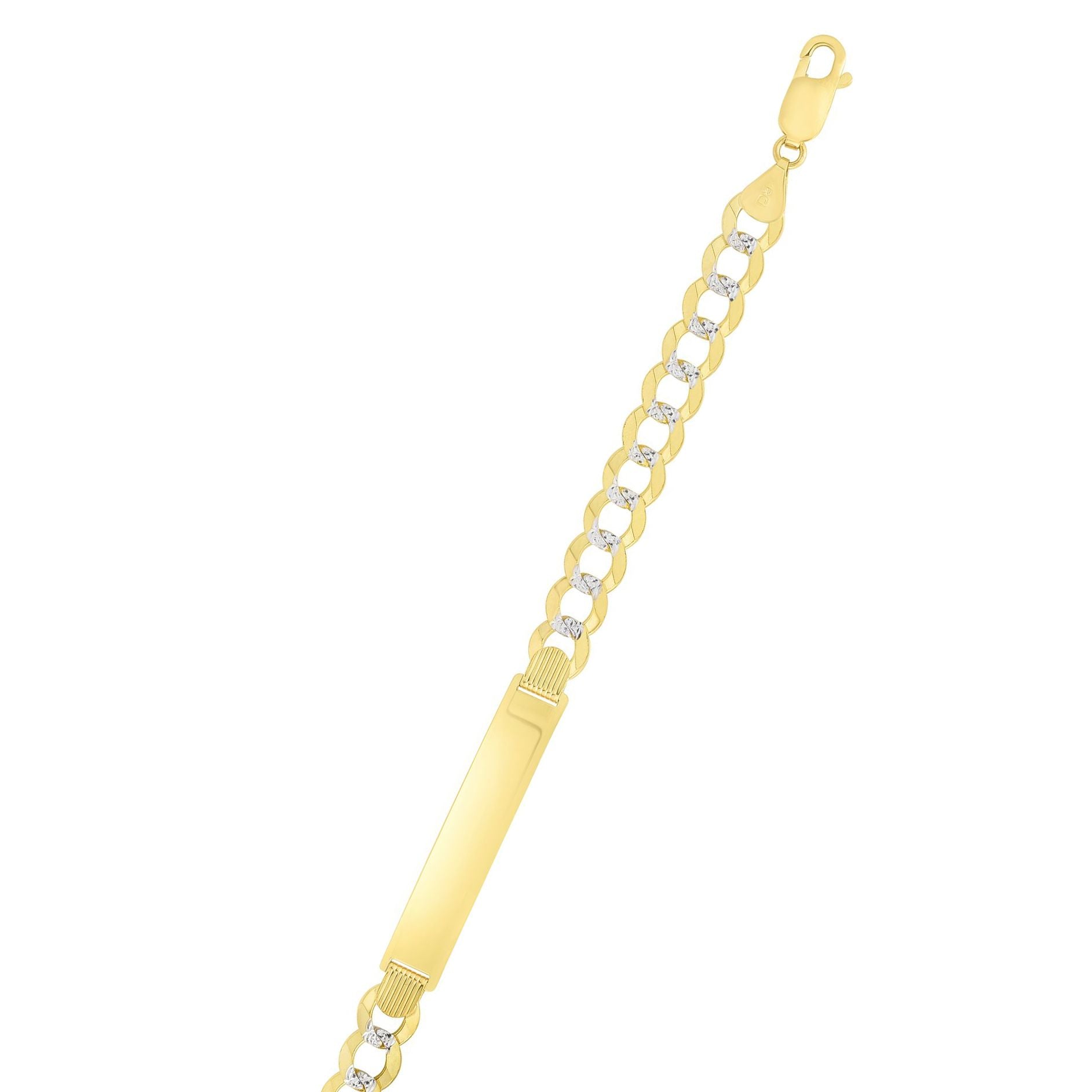 14K Gold Curb ID Chain 8.3 mm – SilverChains.com