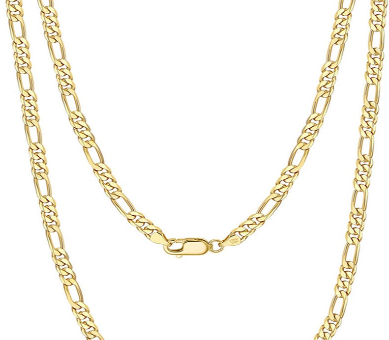 Diamond Cut Figaro Chain 5.0 mm