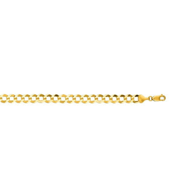 14K Gold Cuban Curb Chain 8.2 mm