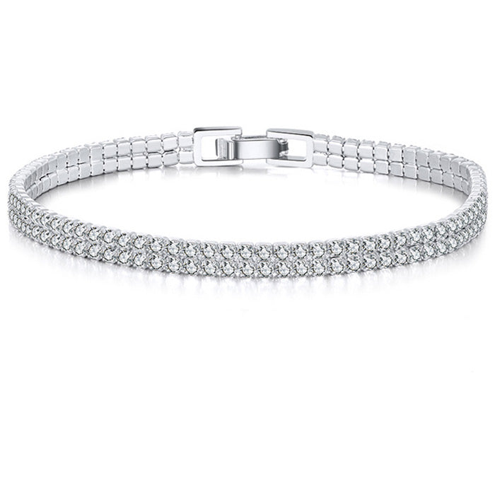 Double Row Tennis Bracelet 2 mm