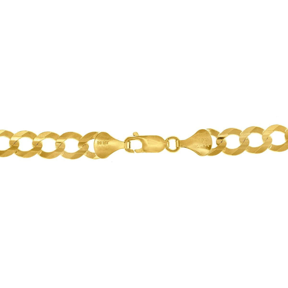 14K Gold Cuban Curb Chain 8.2 mm