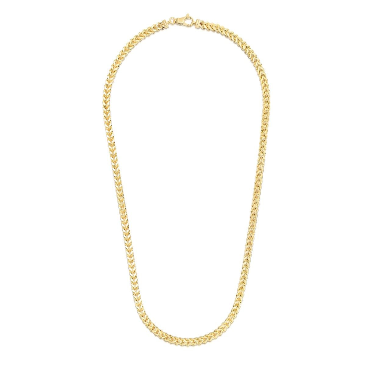 14K Gold Square Franco Chain 5.3 mm