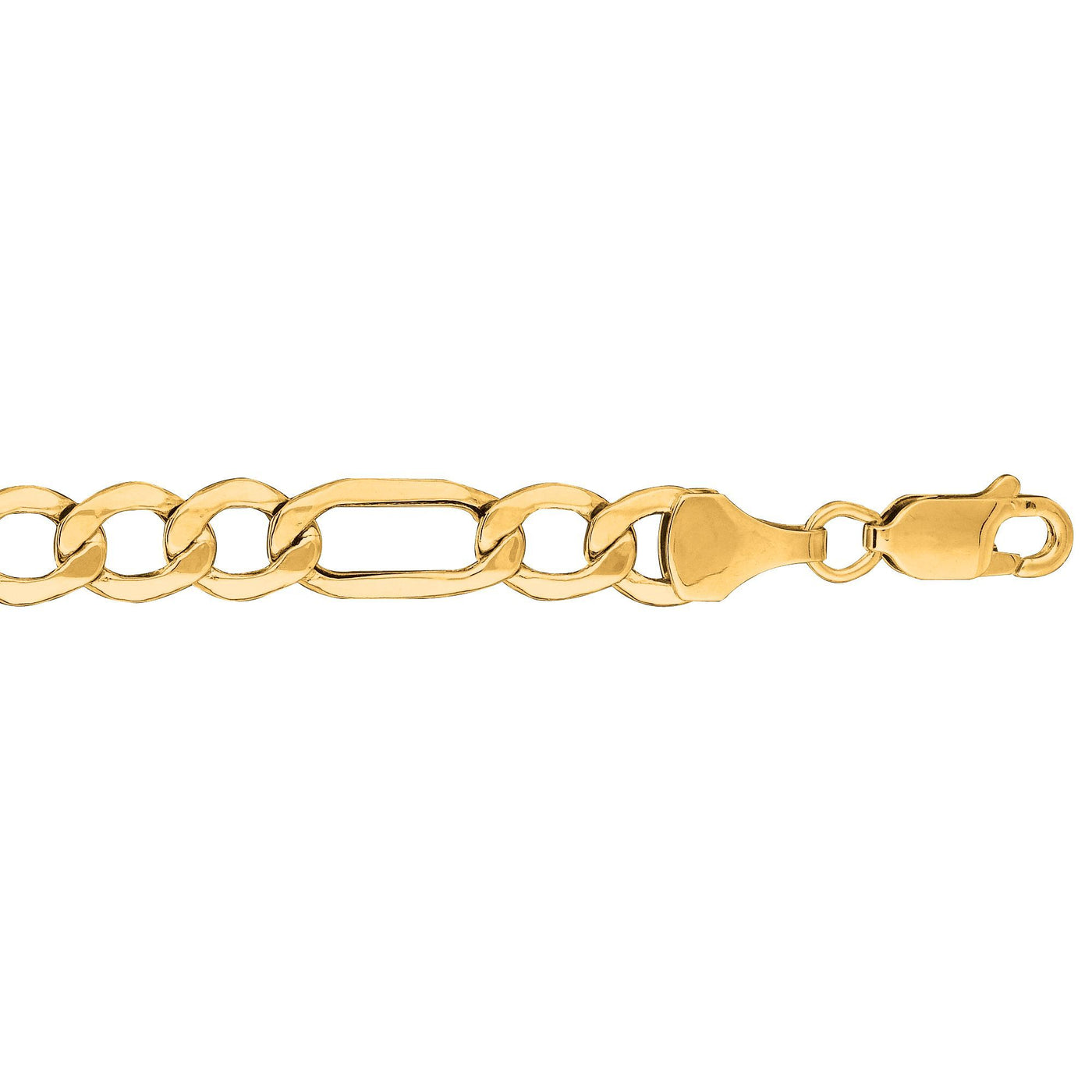 10K Gold Figaro Bracelet 6.5 mm