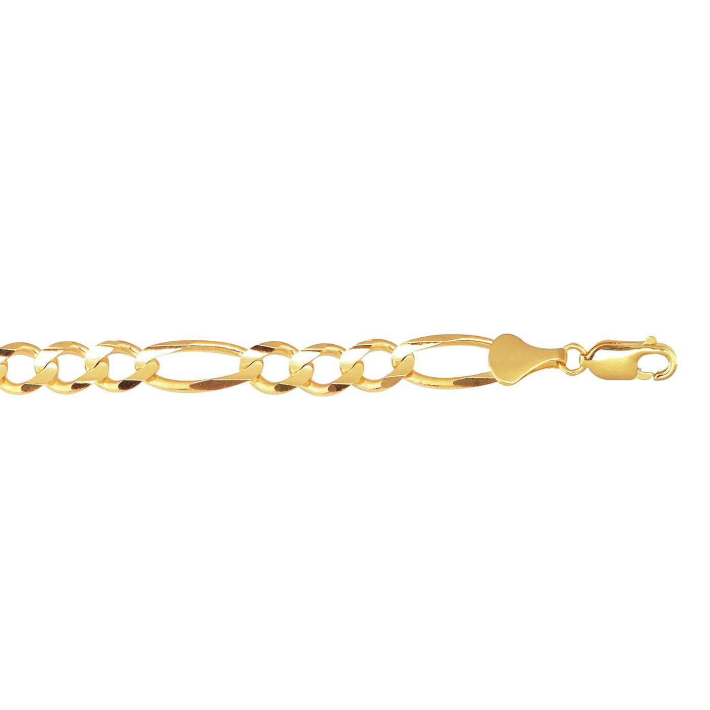 10K Gold Figaro Bracelet  7.9 mm