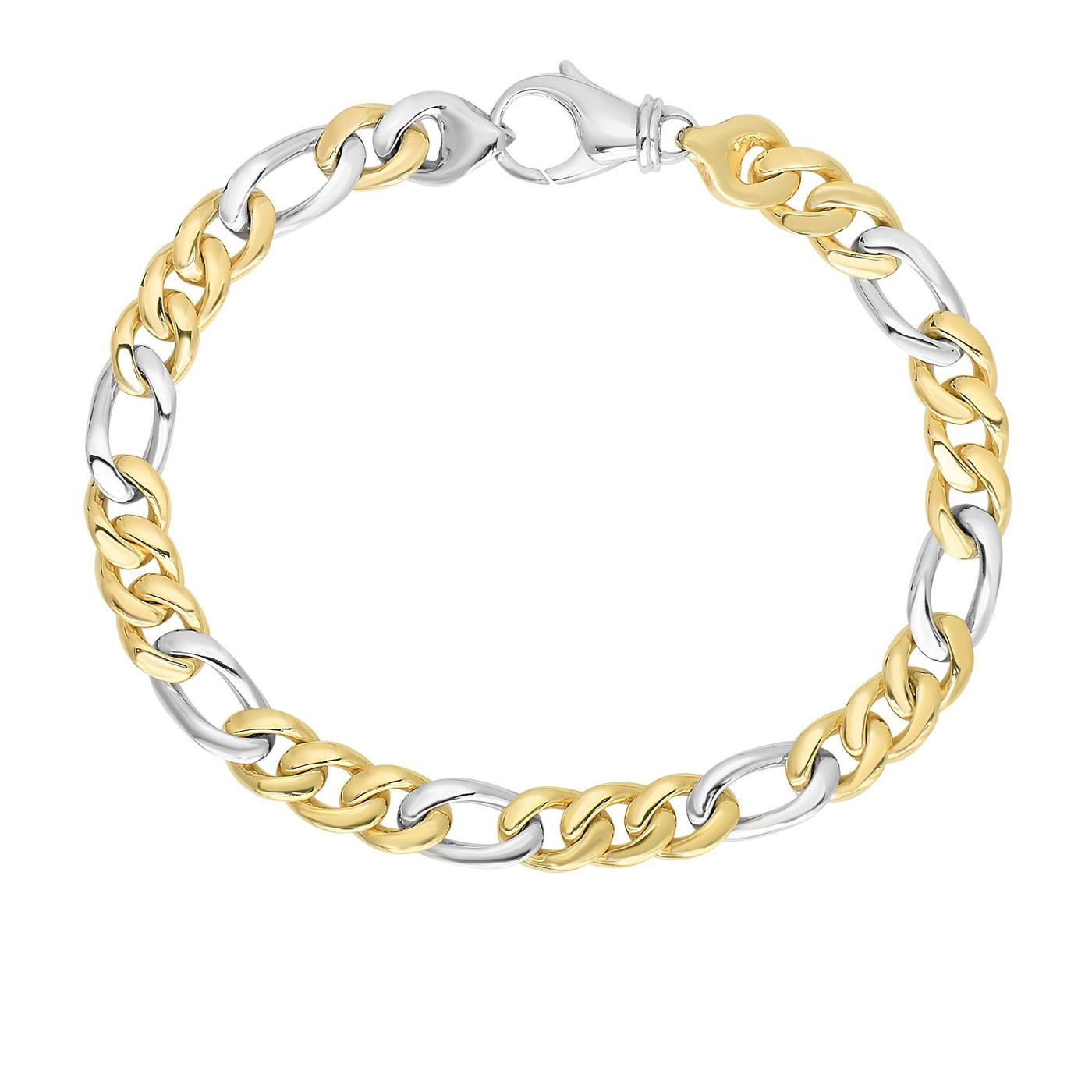 14K Gold Figaro Cuban Link 6 mm