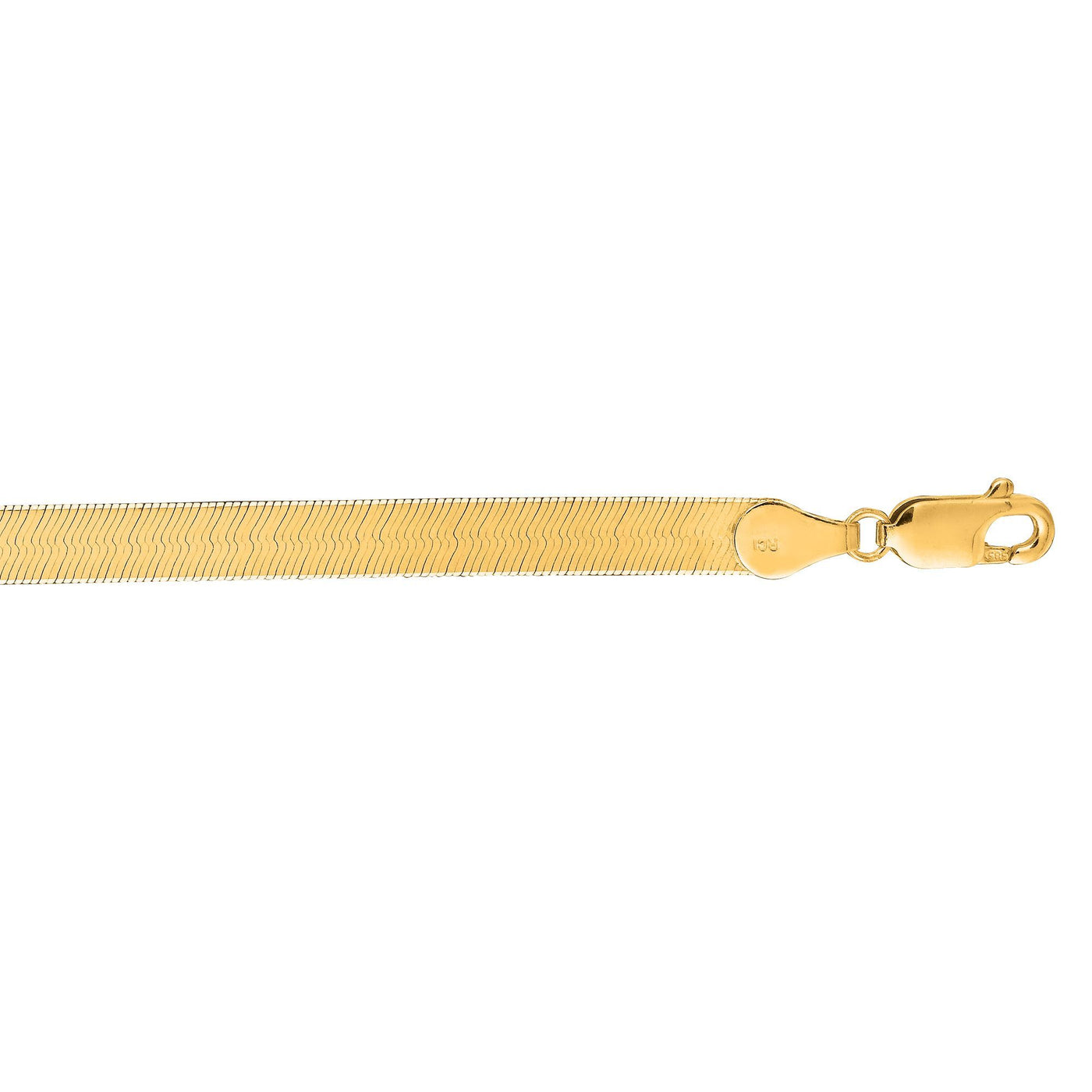 14K Gold Herringbone Chain 6 mm