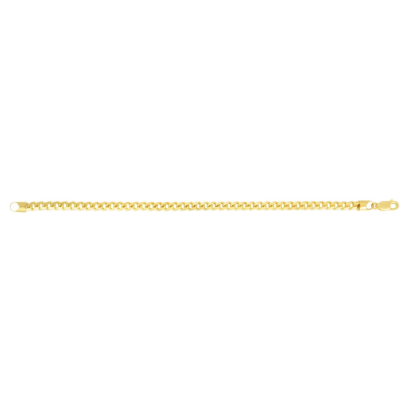 14K Gold Diamond Cut Round Franco Chain 5 mm