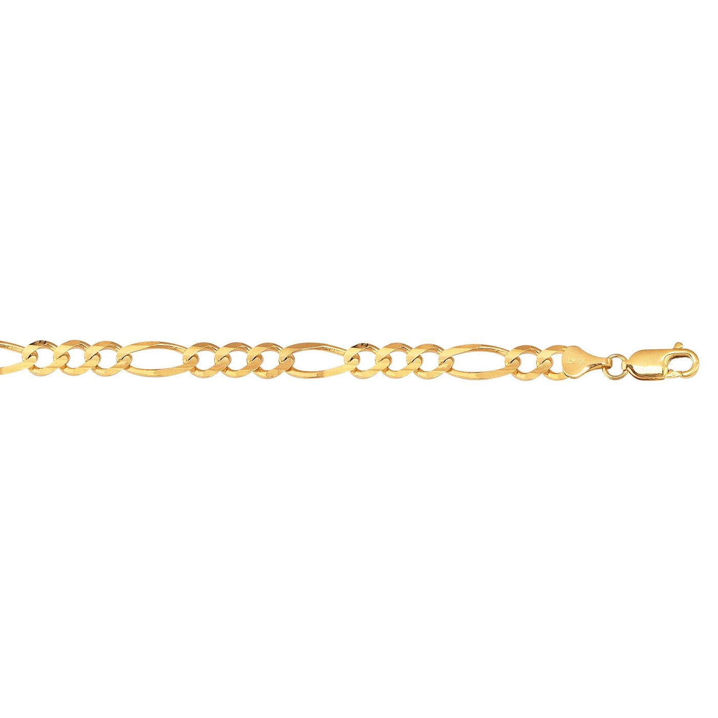 10K Gold Figaro Chain 6.6 mm