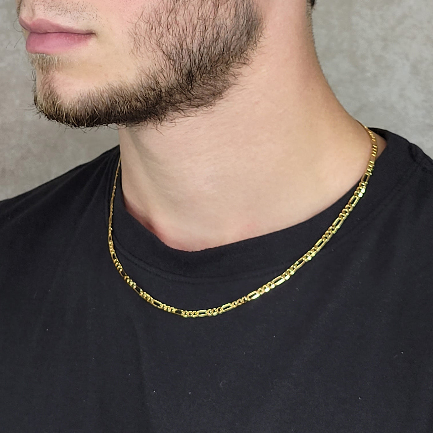 Diamond Cut Figaro Chain 3.3 mm