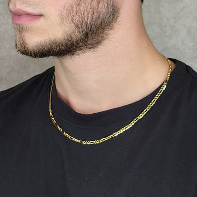 Diamond Cut Figaro Chain 3.3 mm