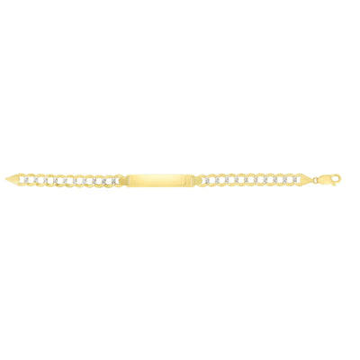 14K Gold Curb ID Chain 6.7 mm