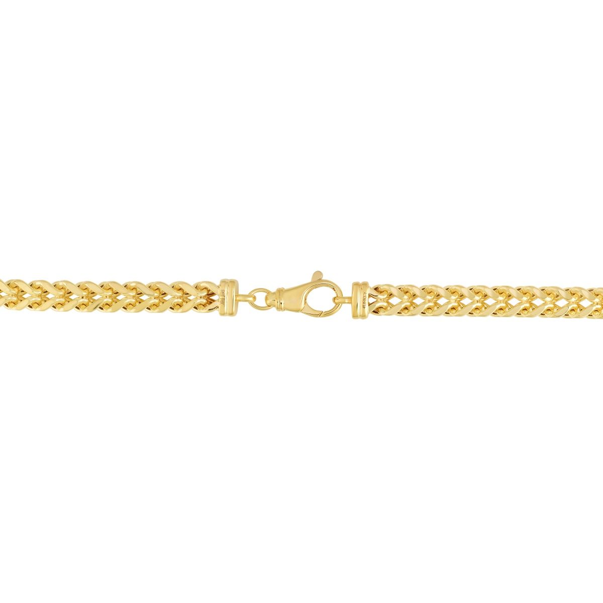 14K Gold Square Franco Chain 5.3 mm