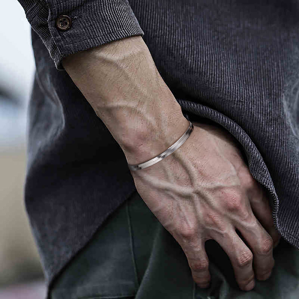 Herringbone Chain Bracelet 4.5 mm