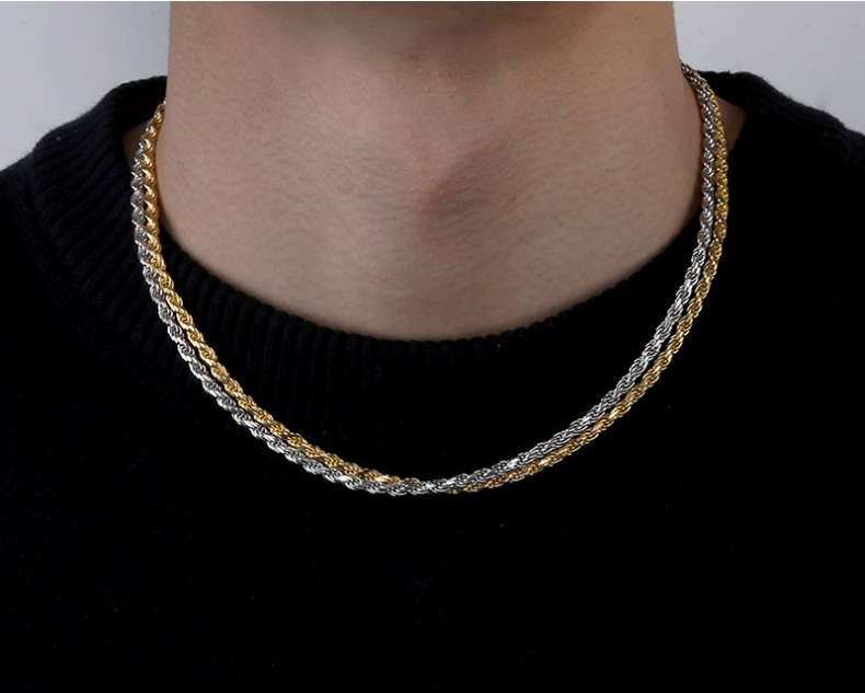 Diamond Cut Rope Chain 1.5 mm